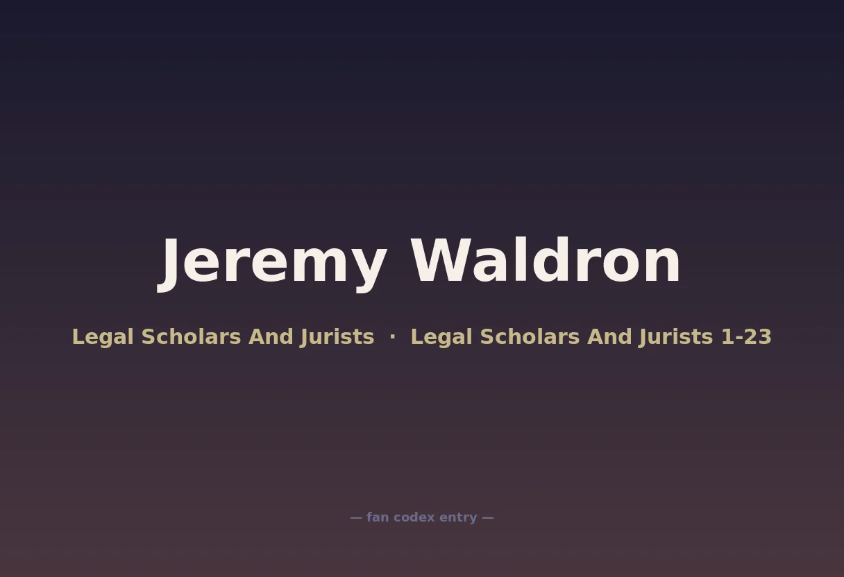 Jeremy Waldron