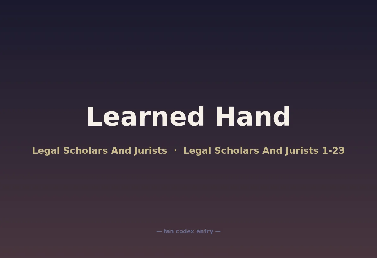 Learned Hand