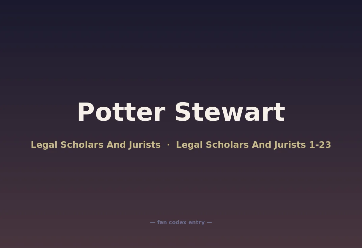 Potter Stewart